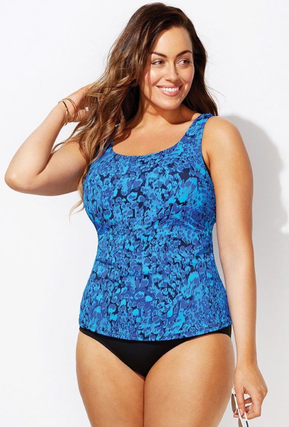 Cerulean Classic Tankini Set Plus Size Swimwear