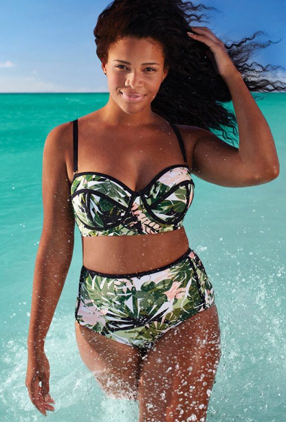 Madame Everglade Underwire High Waist Bikini Plus Size Swimwear